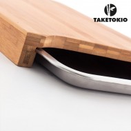 Tocător bambus de bucătărie cu tavă TakeTokio + livrare la doar 1 RON