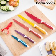 Set de cuțite cu decojitor InnovaGoods (6 piese) + livrarea la doar 1 RON