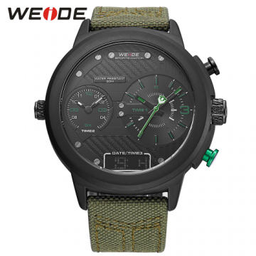 Ceas de mână bărbătesc Weide - WH6405 - Verde + livrare la doar 1 RON