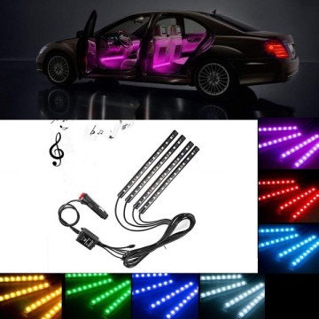 Bandă LED auto Ambient - kit 4 buc